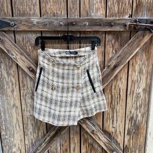 Zara Tweed Skort